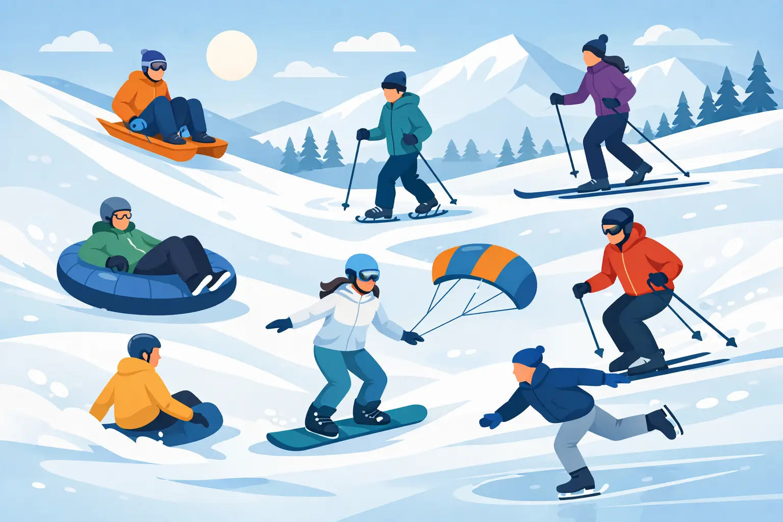 7 Easy Snow Sports for Adults to Try