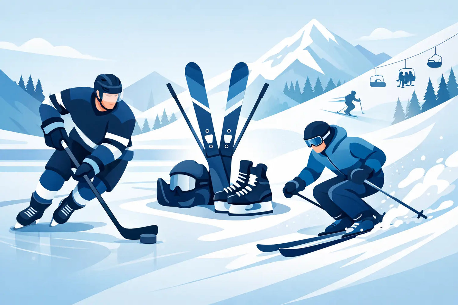 Skiing for Hockey Players Made Easy