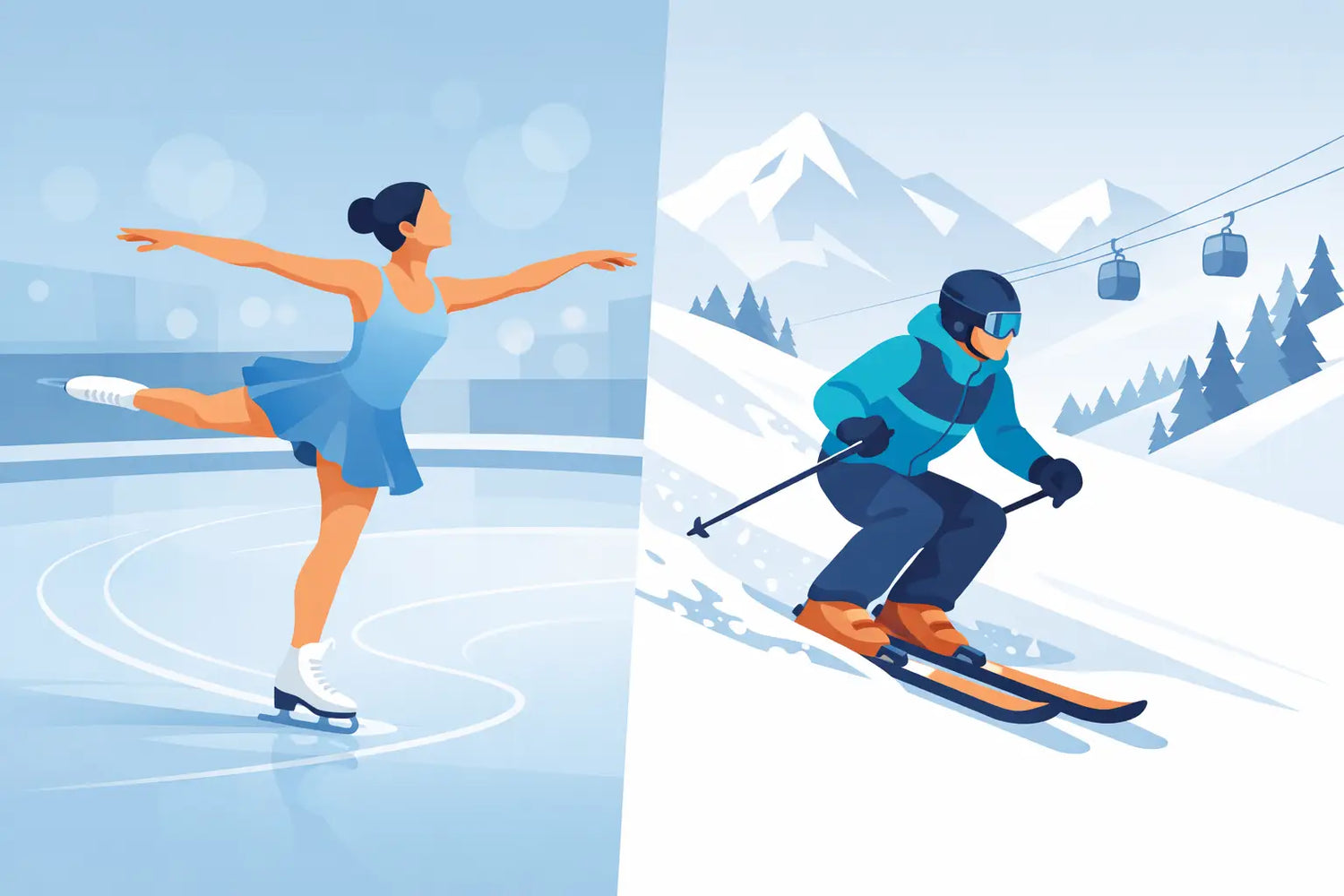 Skiing for Figure Skaters: What Feels Easy?